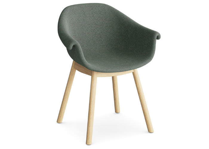 DD Enzo Fabric Upholstered Timber Leg Tub Chair