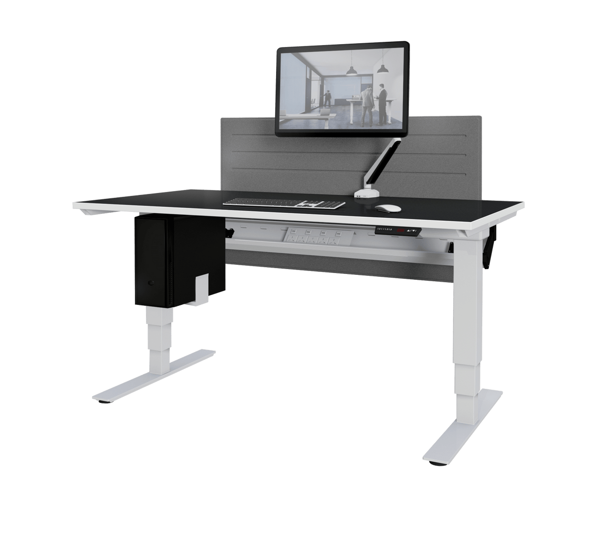 DD Selectric Height Adjustable 201 Workstation Frame