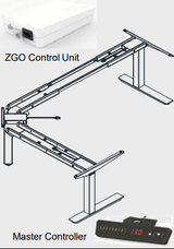 DD Selectric Height Adjustable Corner 301 Workstation Frame