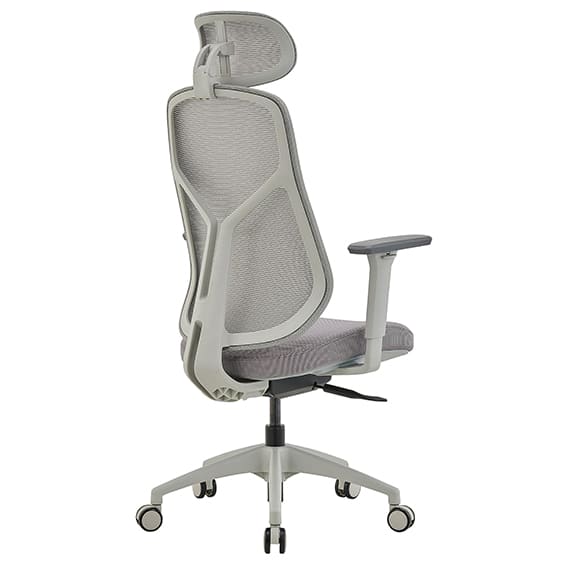 ST Ivory Mesh Back Executive Chair with Headrest