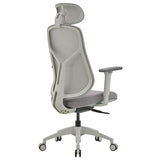 ST Ivory Mesh Back Executive Chair with Headrest