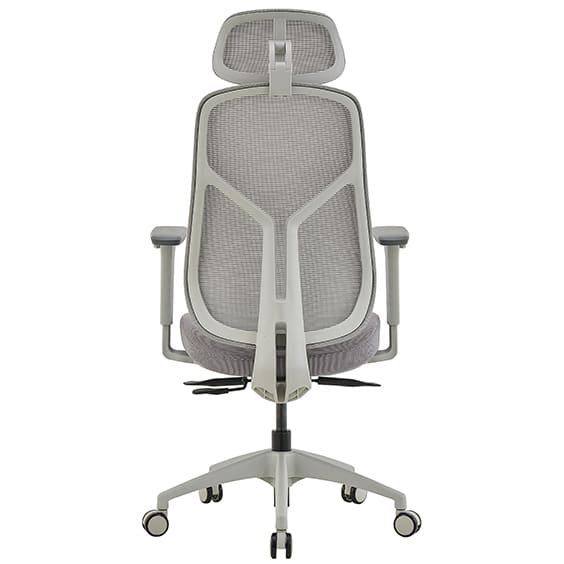 ST Ivory Mesh Back Executive Chair with Headrest