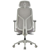 ST Ivory Mesh Back Executive Chair with Headrest