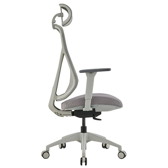 ST Ivory Mesh Back Executive Chair with Headrest