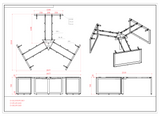 RL Infinity 120 Degree Loop Leg System Desk for 3 Users