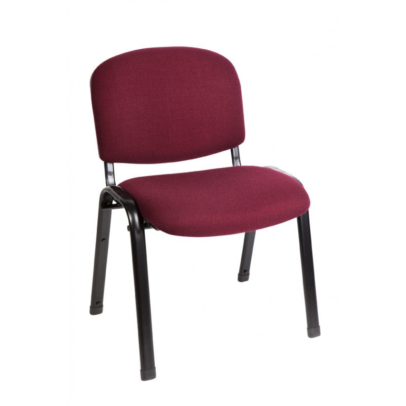 MA Joshua Fabric or Vinyl Upholstered Metal Leg Visitor Chair