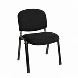 MA Joshua Fabric or Vinyl Upholstered Metal Leg Visitor Chair