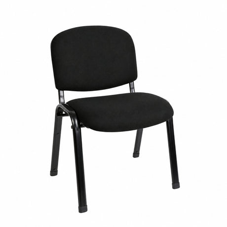 MA Joshua Fabric or Vinyl Upholstered Metal Leg Visitor Chair