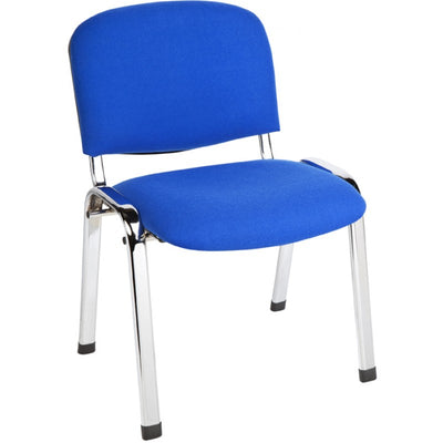 MA Joshua Fabric or Vinyl Upholstered Chrome Leg Visitor Chair