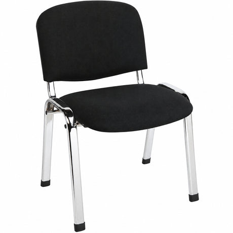 MA Joshua Fabric or Vinyl Upholstered Chrome Leg Visitor Chair