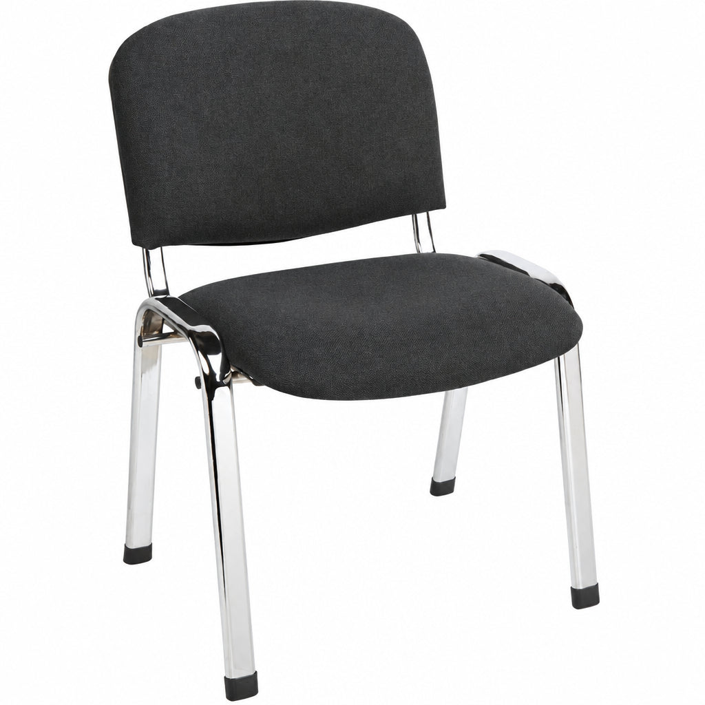 MA Joshua Fabric or Vinyl Upholstered Chrome Leg Visitor Chair