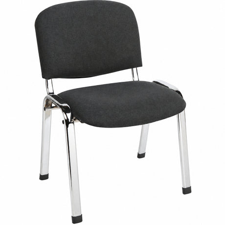 MA Joshua Fabric or Vinyl Upholstered Chrome Leg Visitor Chair
