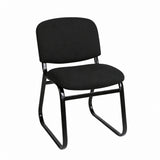 MA Joshua Upholstered Black Sled Base Visitor Chair