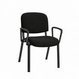 MA Joshua Fabric or Vinyl Upholstered Metal Leg Visitor Armchair