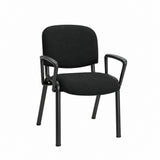 MA Joshua Fabric or Vinyl Upholstered Metal Leg Visitor Armchair