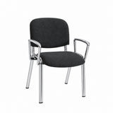 MA Joshua Fabric or Vinyl Upholstered Chrome Leg Visitor Armchair