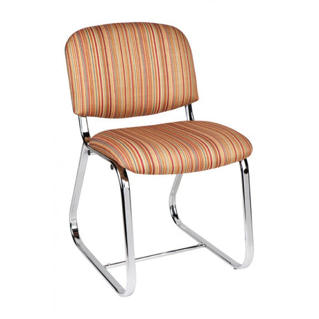 MA Joshua Fabric Upholstered Sled Base Visitor Chair