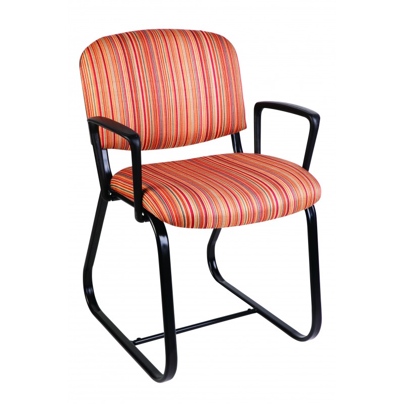 MA Joshua AU Fabric Upholstered Sled Base Visitor Chair