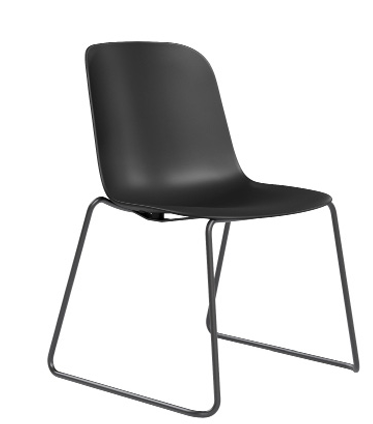 DD Juno Plastic Shell Sled Base Breakout Chair