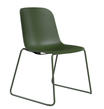 DD Juno Plastic Shell Sled Base Breakout Chair