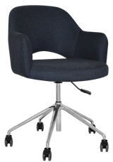 EZ ARM CHAIR ALBURY CASTOR V2 POLISHED ALUM