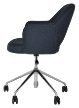 EZ ARM CHAIR ALBURY CASTOR V2 POLISHED ALUM