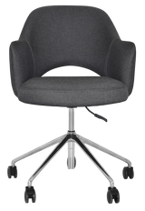 EZ ARM CHAIR ALBURY CASTOR V2 POLISHED ALUM
