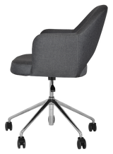 EZ ARM CHAIR ALBURY CASTOR V2 POLISHED ALUM