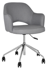 EZ ARM CHAIR ALBURY CASTOR V2 POLISHED ALUM