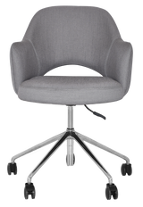 EZ ARM CHAIR ALBURY CASTOR V2 POLISHED ALUM
