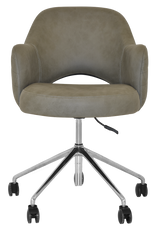 EZ ARM CHAIR ALBURY CASTOR V2 POLISHED ALUM