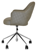 EZ ARM CHAIR ALBURY CASTOR V2 POLISHED ALUM