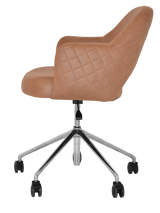 EZ ARM CHAIR ALBURY CASTOR V2 POLISHED ALUM