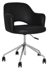 EZ ARM CHAIR ALBURY CASTOR V2 POLISHED ALUM
