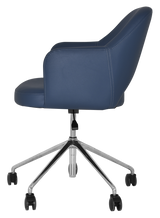 EZ ARM CHAIR ALBURY CASTOR V2 POLISHED ALUM