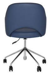 EZ ARM CHAIR ALBURY CASTOR V2 POLISHED ALUM