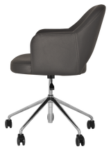 EZ ARM CHAIR ALBURY CASTOR V2 POLISHED ALUM