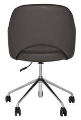 EZ ARM CHAIR ALBURY CASTOR V2 POLISHED ALUM