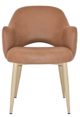 EZ Albury Birch Colour Metal Leg Upholstered Hospitality Dining Armchair