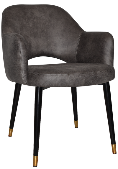 EZ ARM CHAIR ALBURY METAL (SLIM) BLACK BRASS