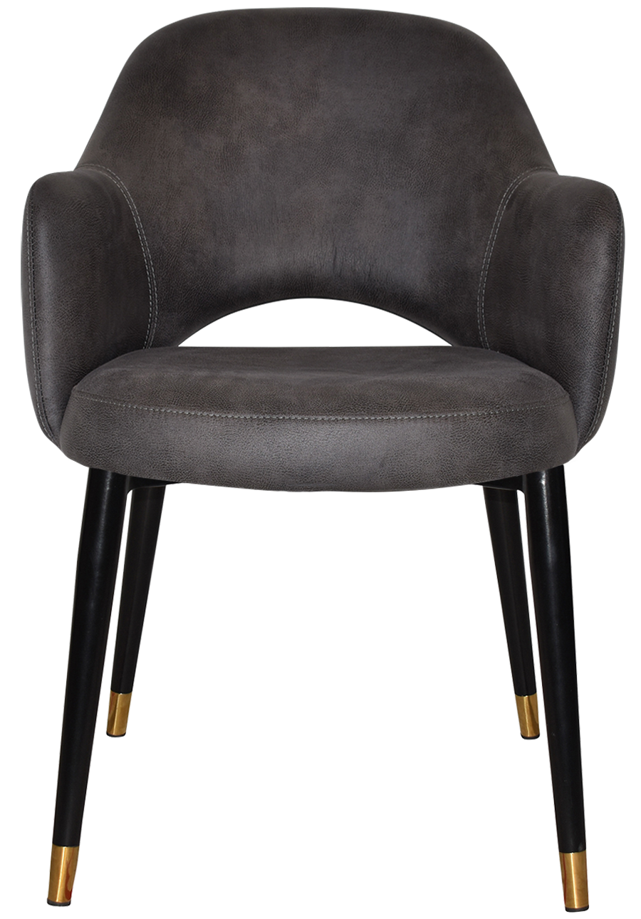 EZ ARM CHAIR ALBURY METAL (SLIM) BLACK BRASS