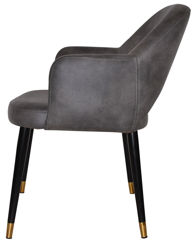 EZ ARM CHAIR ALBURY METAL (SLIM) BLACK BRASS