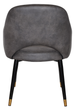 EZ ARM CHAIR ALBURY METAL (SLIM) BLACK BRASS