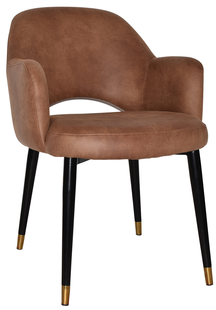 EZ ARM CHAIR ALBURY METAL (SLIM) BLACK BRASS