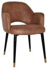 EZ ARM CHAIR ALBURY METAL (SLIM) BLACK BRASS