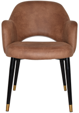 EZ ARM CHAIR ALBURY METAL (SLIM) BLACK BRASS