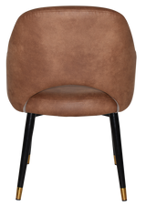 EZ ARM CHAIR ALBURY METAL (SLIM) BLACK BRASS