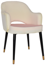 EZ ARM CHAIR ALBURY METAL (SLIM) BLACK BRASS