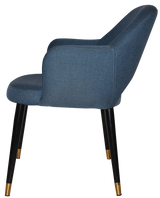 EZ ARM CHAIR ALBURY METAL (SLIM) BLACK BRASS