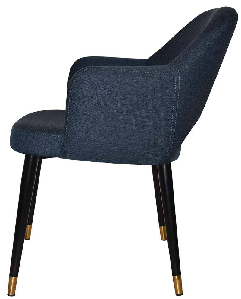 EZ ARM CHAIR ALBURY METAL (SLIM) BLACK BRASS